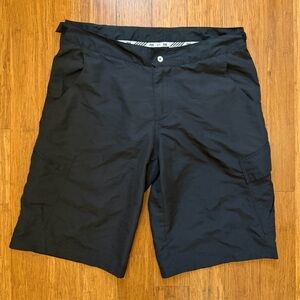 Fox racing MTB Baggy Bike Cycling Cargo Shorts black Mens 36 Padded Liner 26081